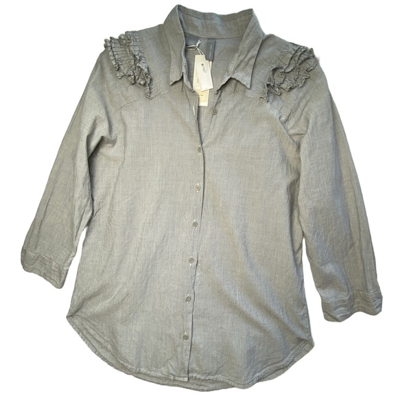 SIBEL SARAL Shirt Cotton Ruffle - Picture 3 of 12